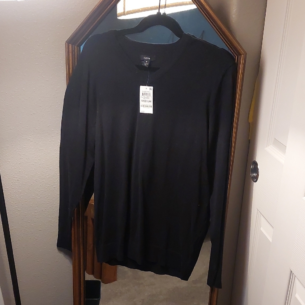 Alfani Men's Black Long Sleeve Tee